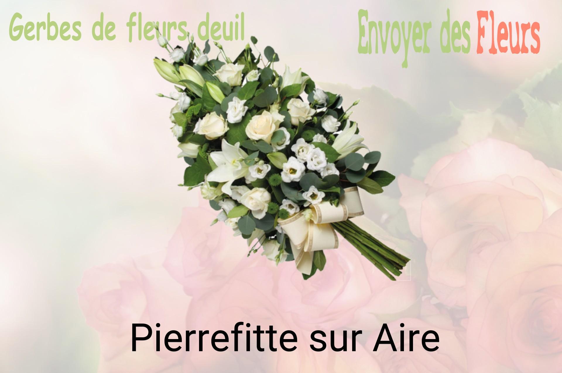 Gerbe de fleurs de deuil livrée à Pierrefitte-sur-Aire